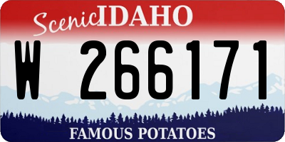 ID license plate W266171