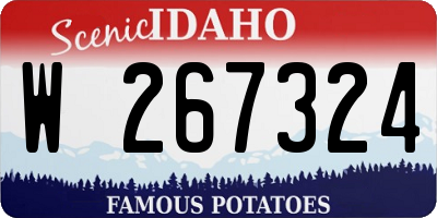 ID license plate W267324