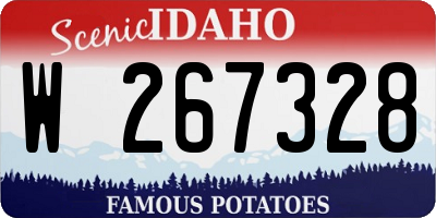 ID license plate W267328