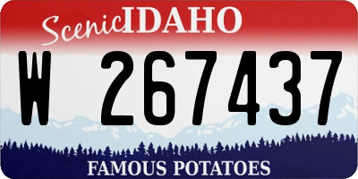ID license plate W267437