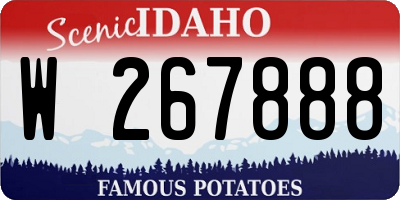 ID license plate W267888