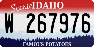 ID license plate W267976