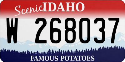 ID license plate W268037