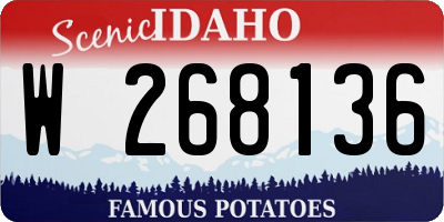ID license plate W268136