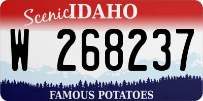 ID license plate W268237