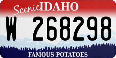 ID license plate W268298