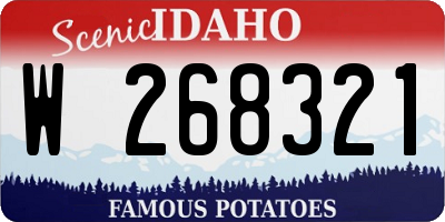 ID license plate W268321