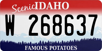 ID license plate W268637