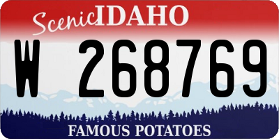 ID license plate W268769