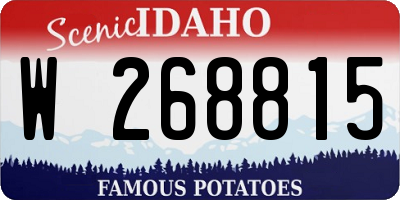 ID license plate W268815