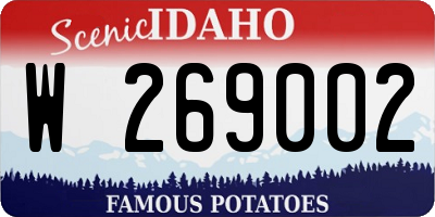 ID license plate W269002