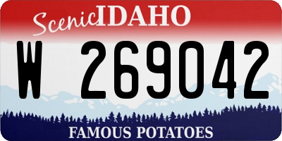 ID license plate W269042