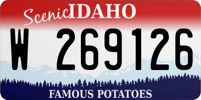 ID license plate W269126