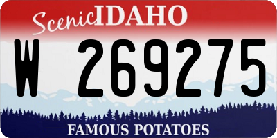 ID license plate W269275