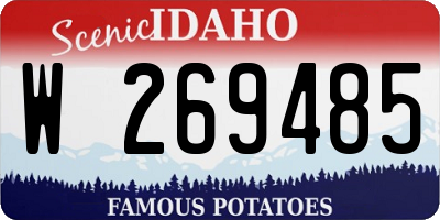 ID license plate W269485