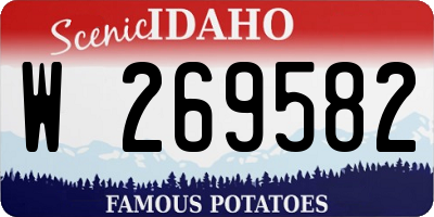 ID license plate W269582
