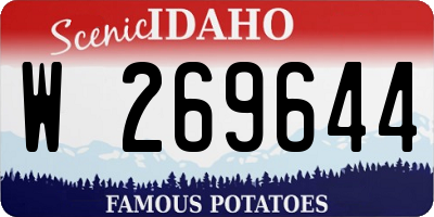 ID license plate W269644