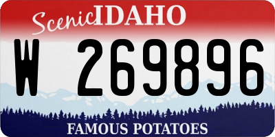 ID license plate W269896