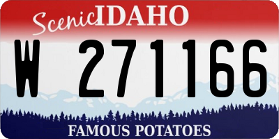 ID license plate W271166