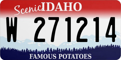 ID license plate W271214