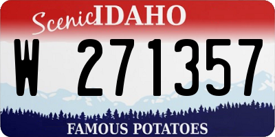 ID license plate W271357