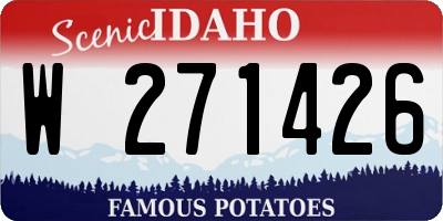 ID license plate W271426