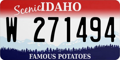 ID license plate W271494