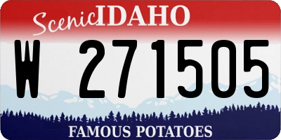 ID license plate W271505