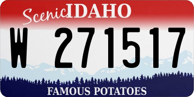 ID license plate W271517
