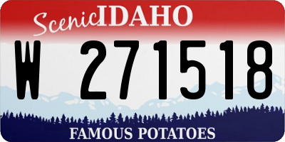 ID license plate W271518