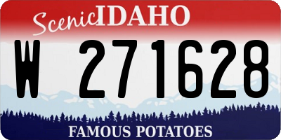 ID license plate W271628