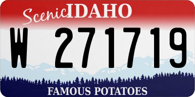ID license plate W271719