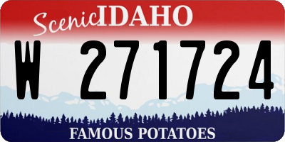 ID license plate W271724