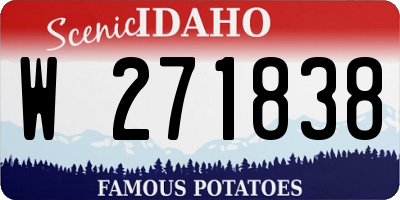 ID license plate W271838
