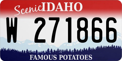 ID license plate W271866