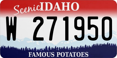 ID license plate W271950