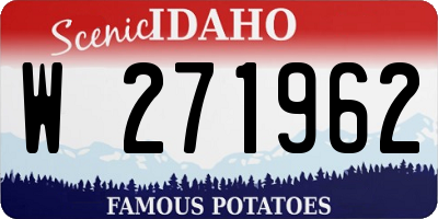 ID license plate W271962