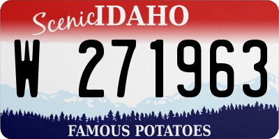 ID license plate W271963
