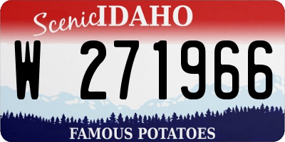 ID license plate W271966
