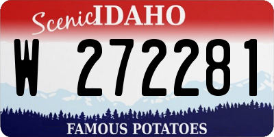 ID license plate W272281