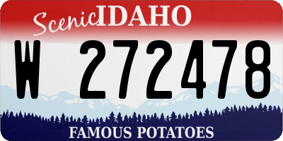 ID license plate W272478