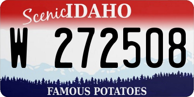 ID license plate W272508