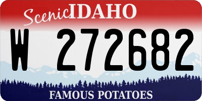 ID license plate W272682