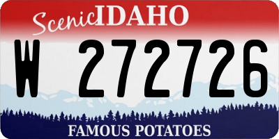 ID license plate W272726