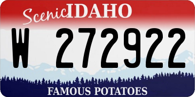 ID license plate W272922