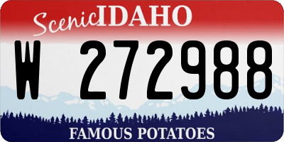 ID license plate W272988