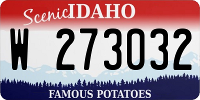 ID license plate W273032