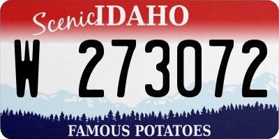 ID license plate W273072