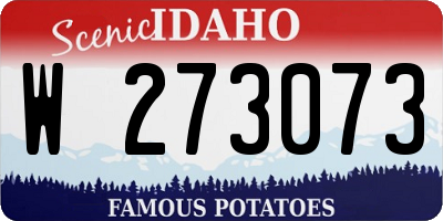 ID license plate W273073