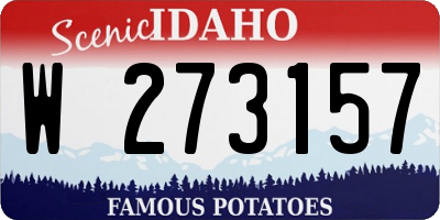 ID license plate W273157
